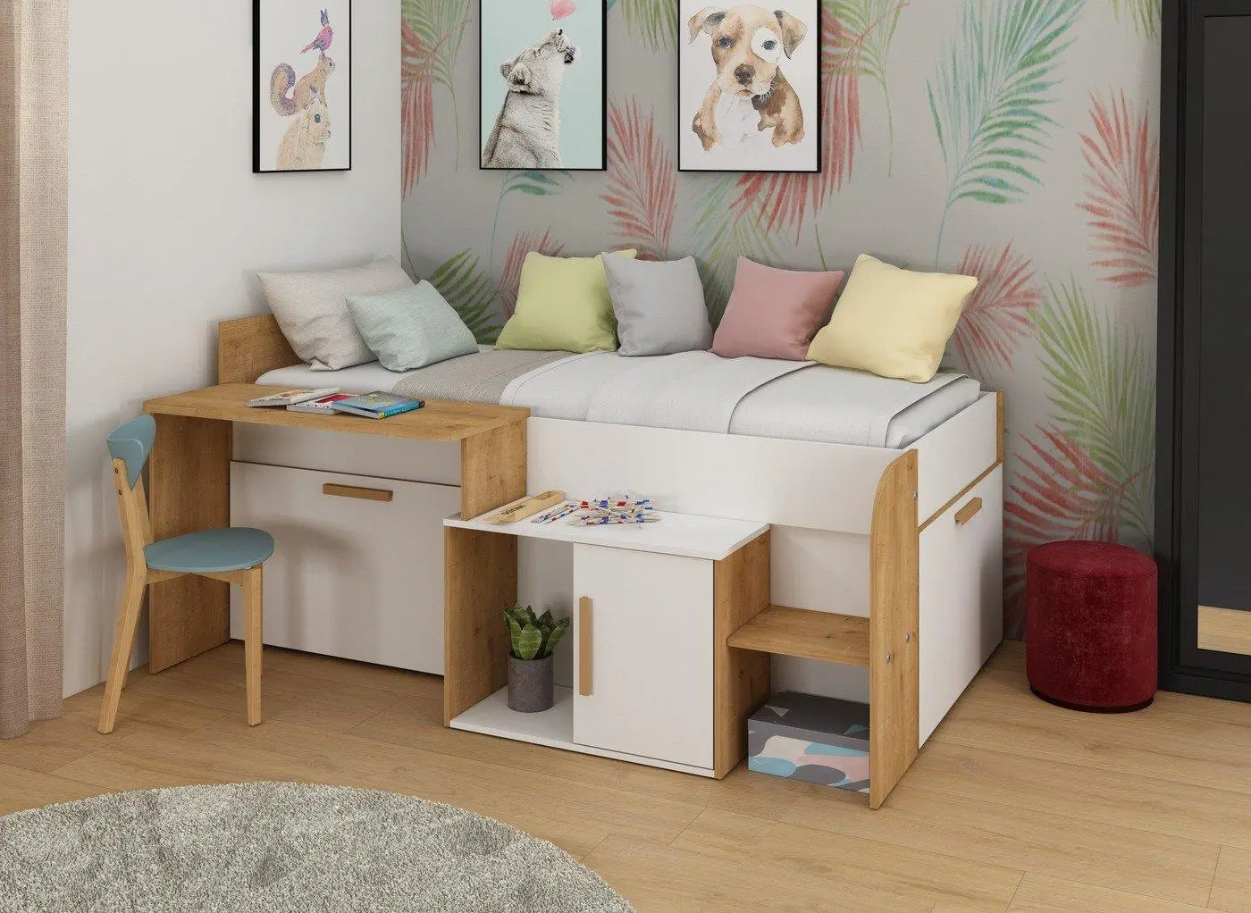 Sasha Cabin Bed - White