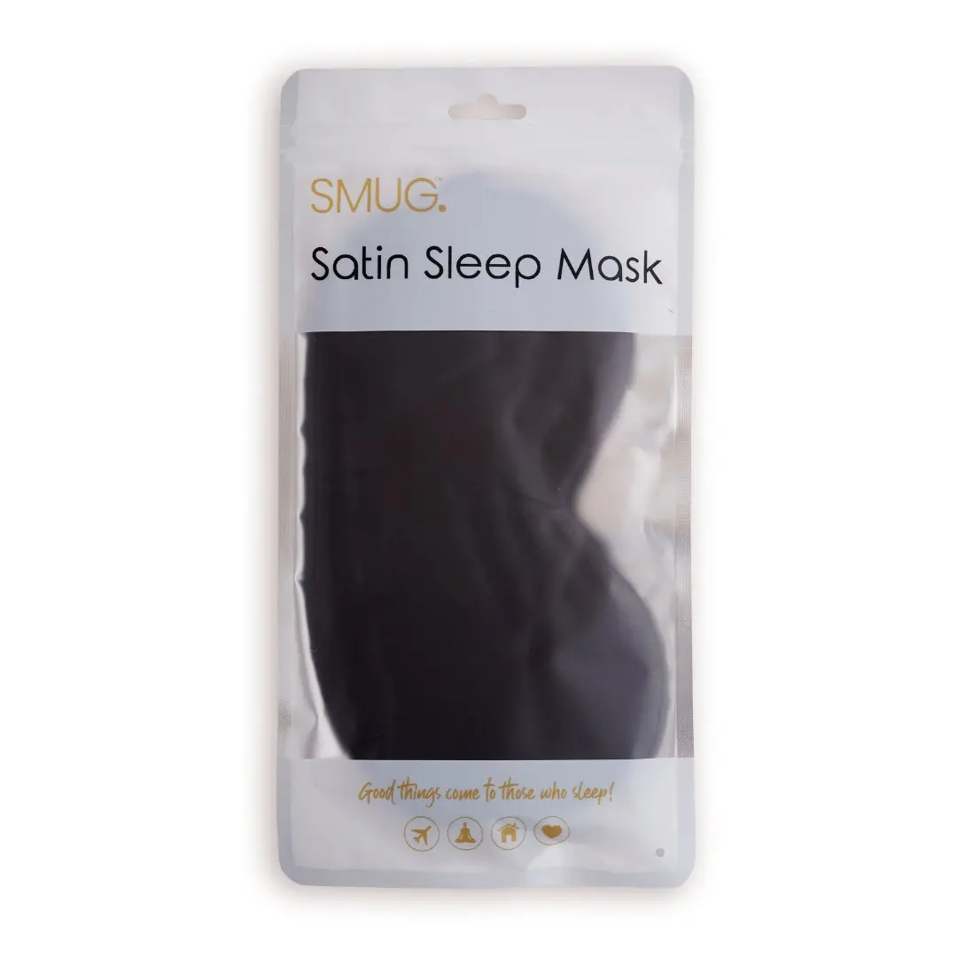Black Satin Sleep Mask - Image 2