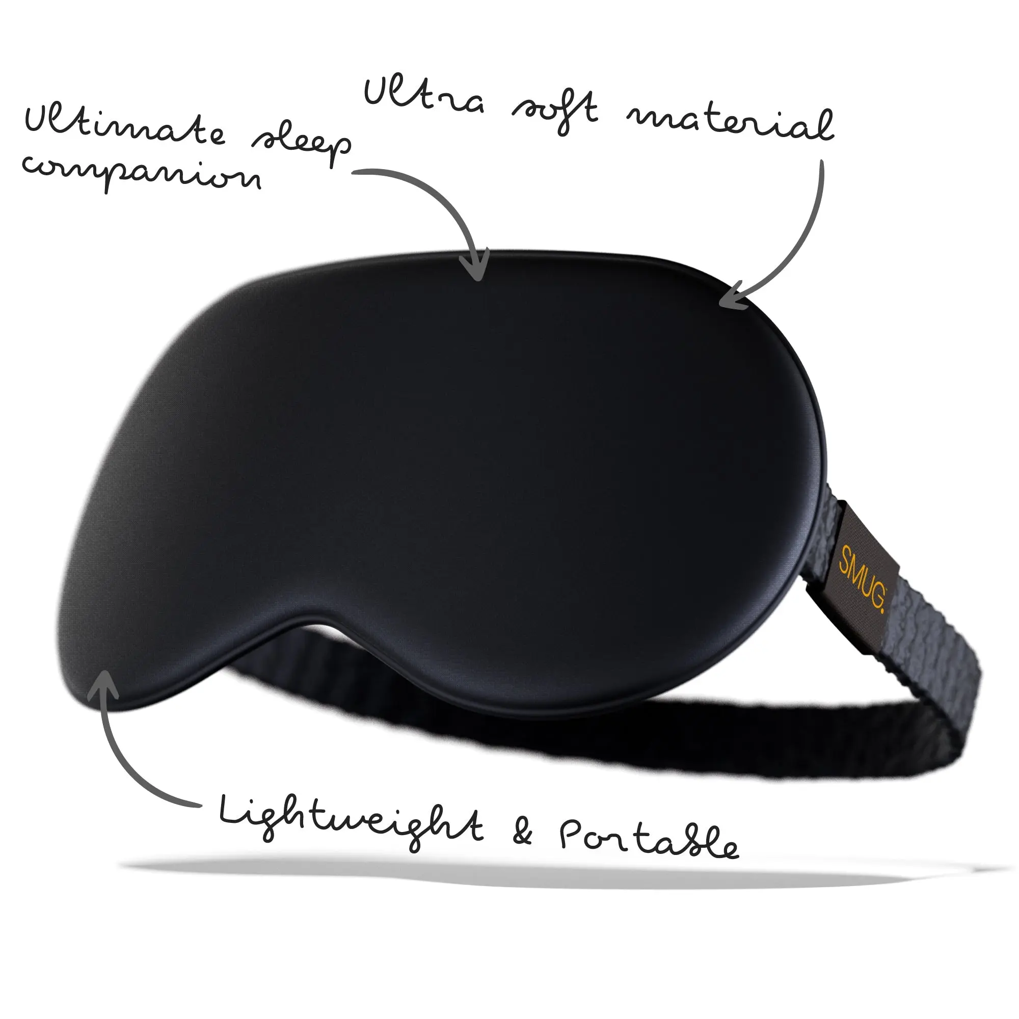 Black Satin Sleep Mask - Image 5