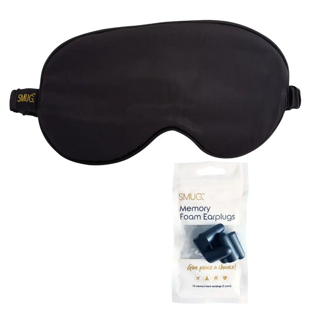 Black Satin Sleep Mask - Image 6