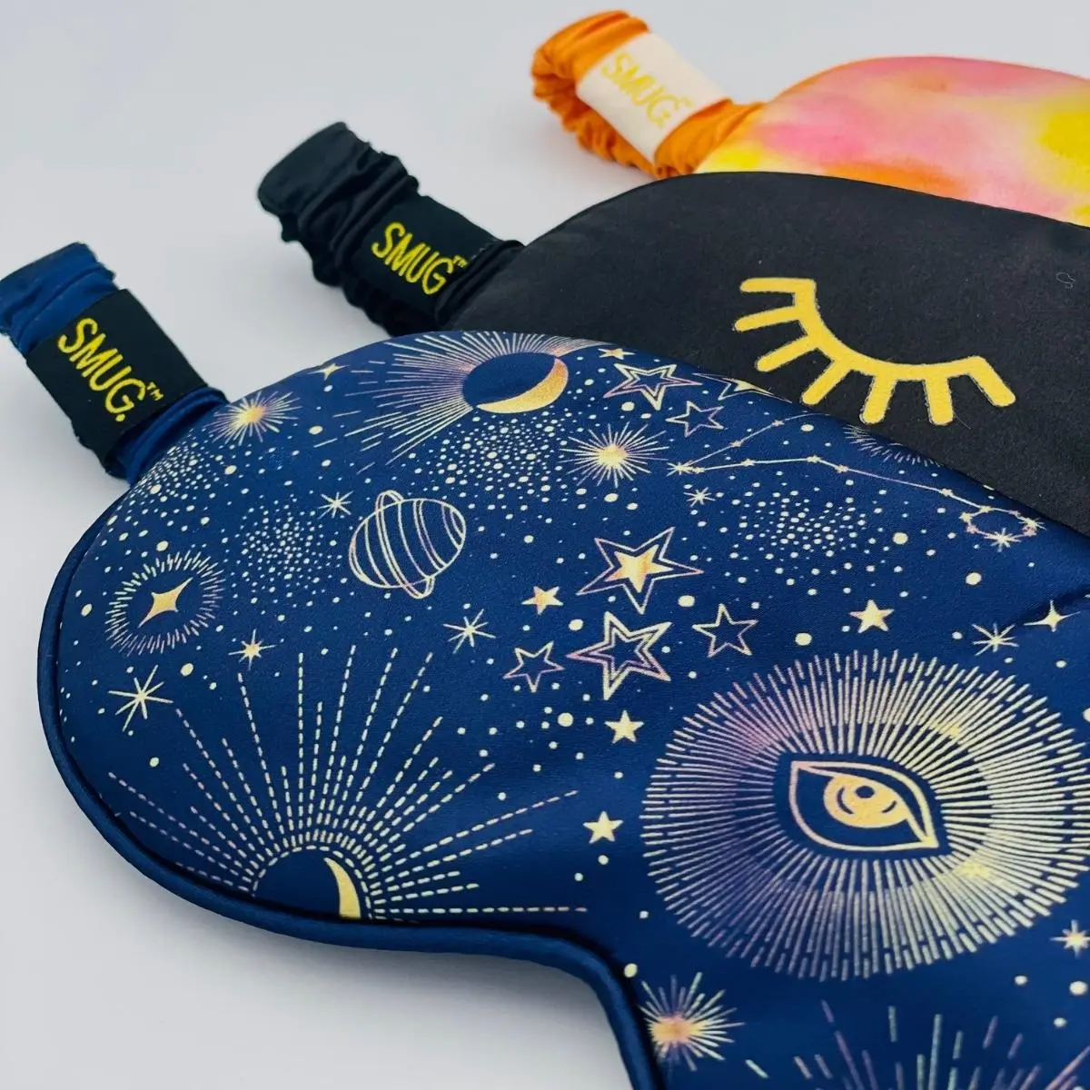 Blue Celestial Satin Sleep Mask - Image 4