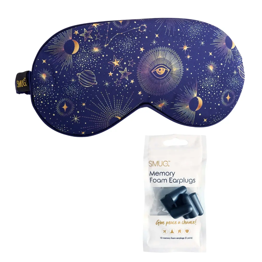 Blue Celestial Satin Sleep Mask - Image 7