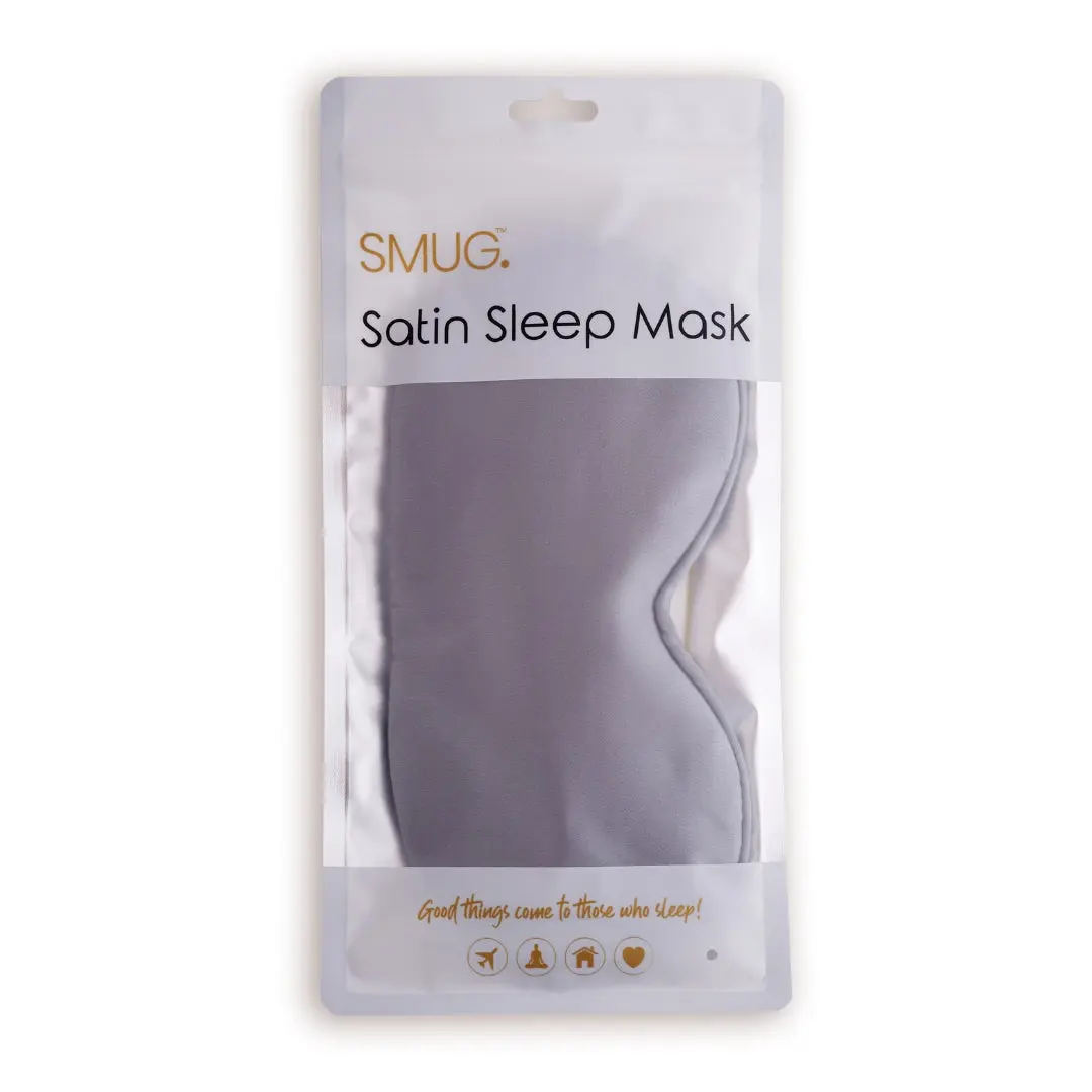 Grey Satin Sleep Mask - Image 2