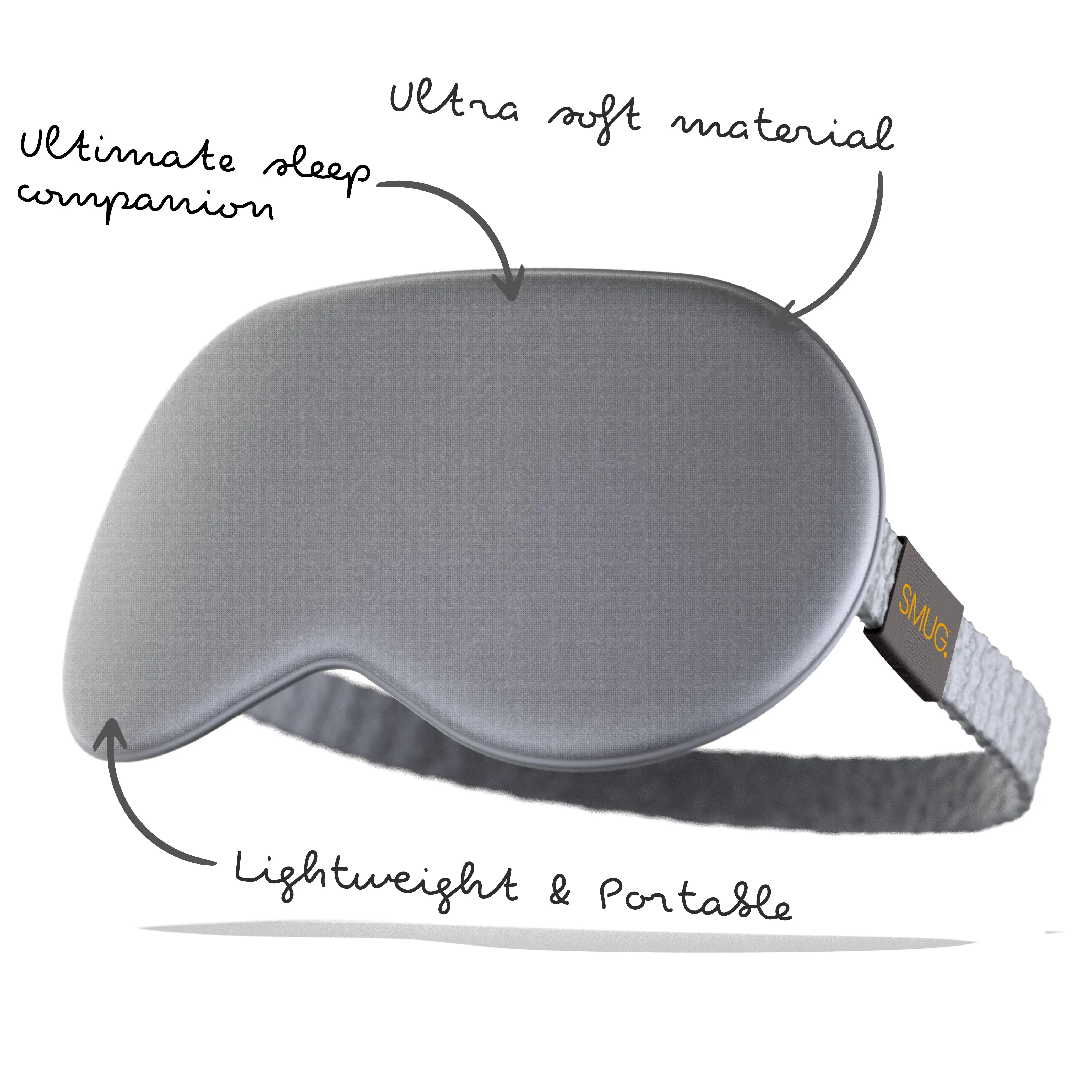 Grey Satin Sleep Mask - Image 5
