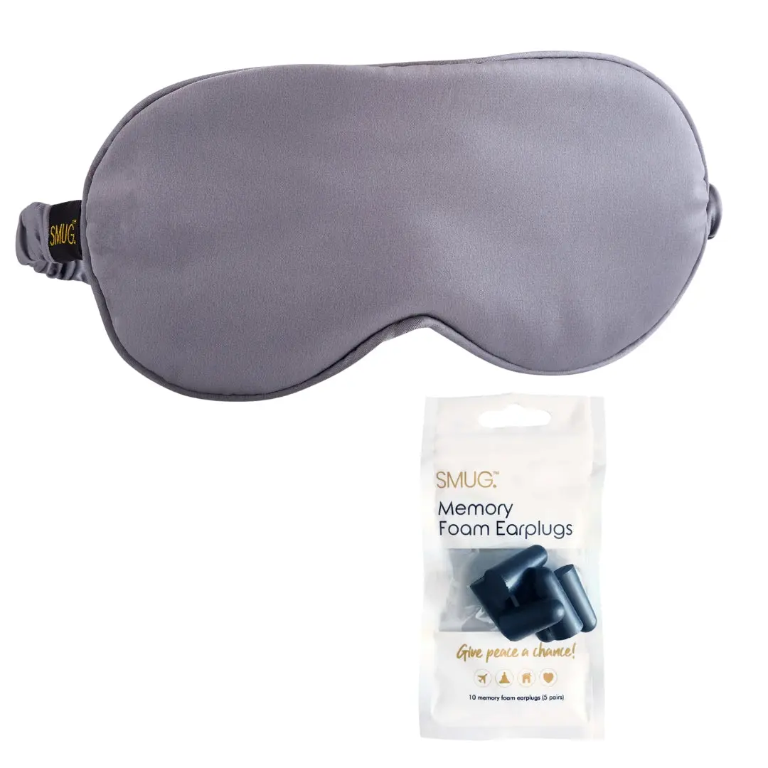 Grey Satin Sleep Mask - Image 6