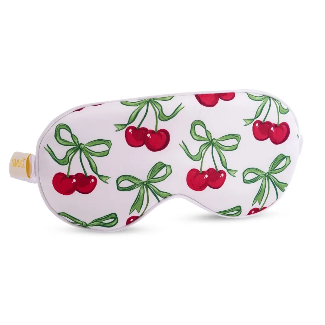 White Cherries Satin Sleep Mask