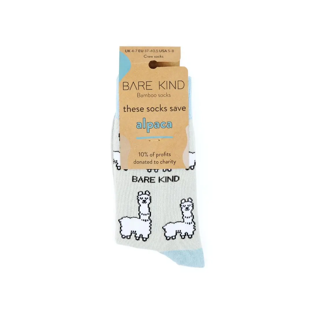 Save the Alpaca Bamboo Socks - Image 6