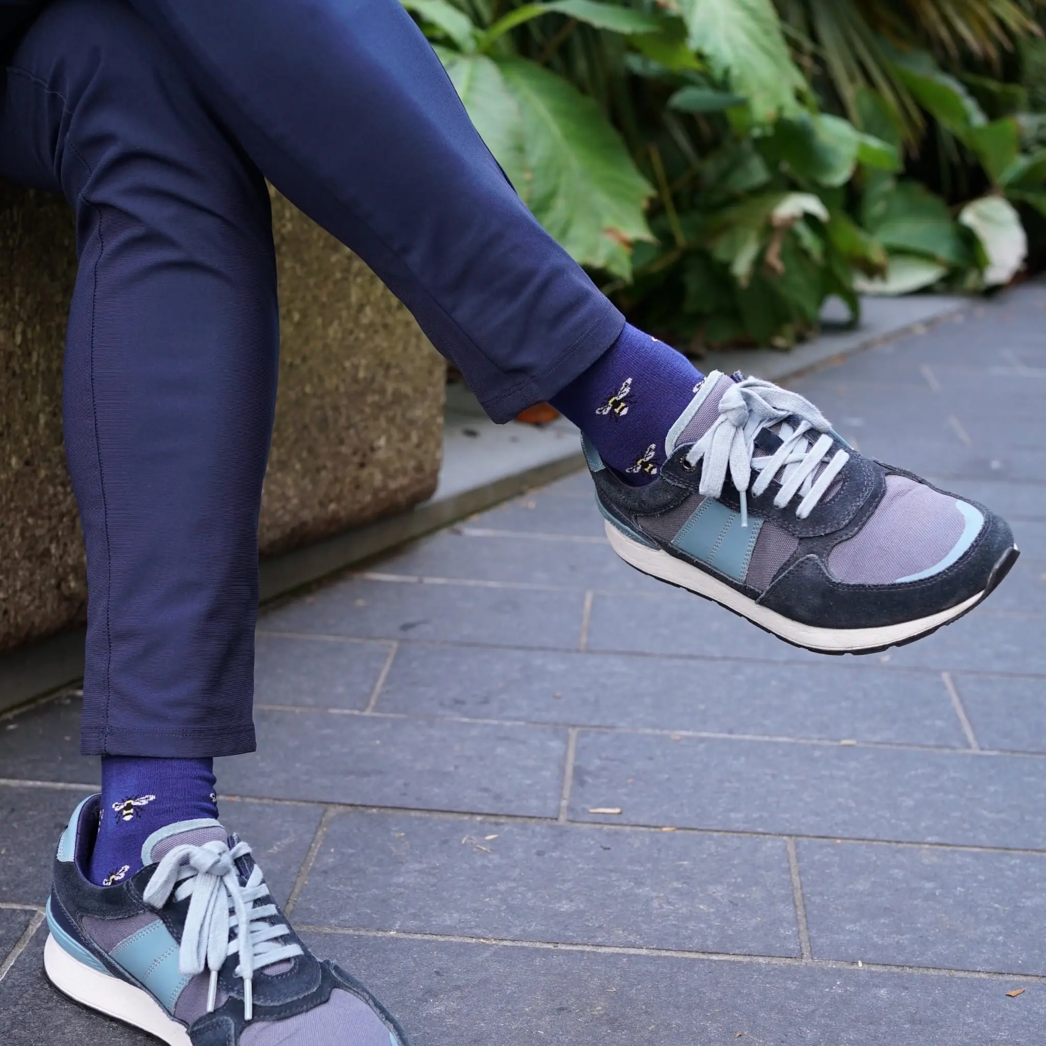 Save the Bee Small Motif Bamboo Socks - Image 2