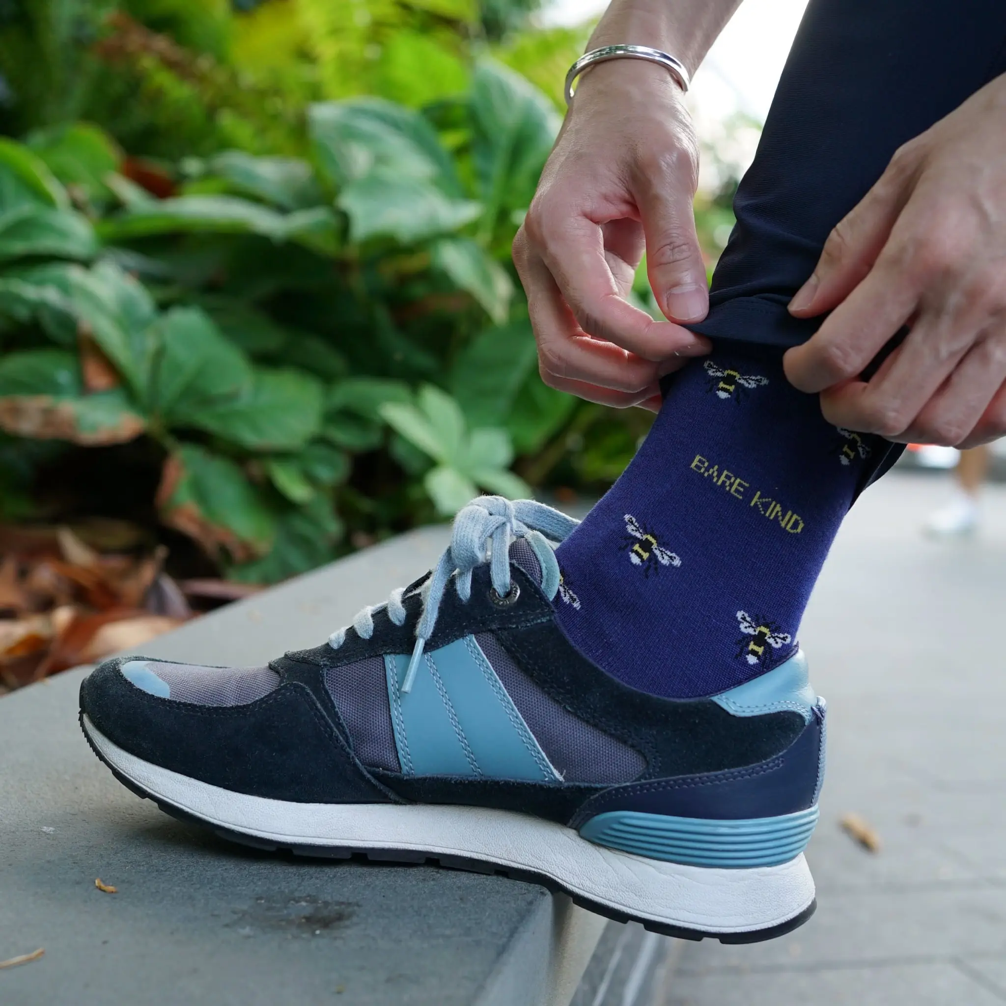 Save the Bee Small Motif Bamboo Socks - Image 3