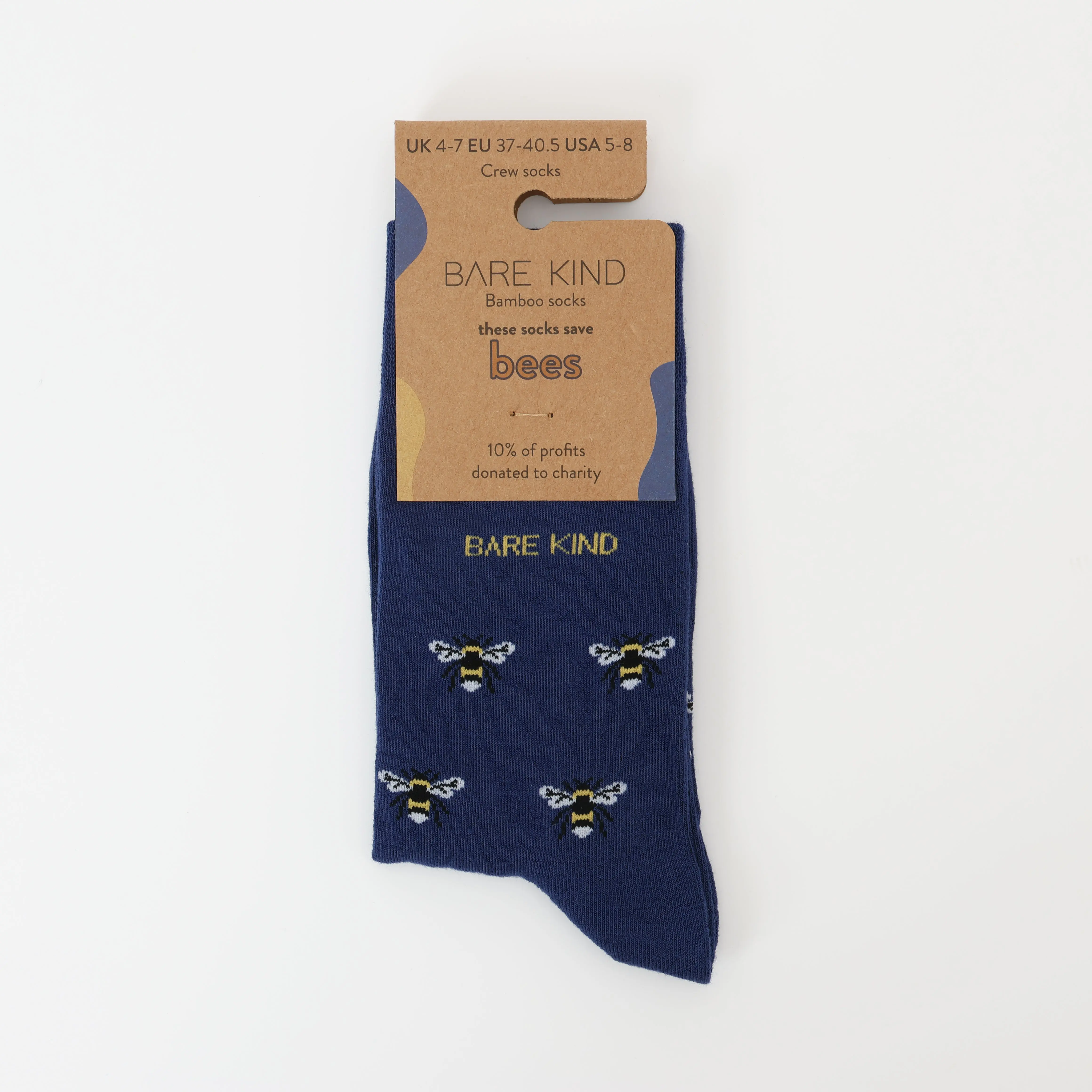 Save the Bee Small Motif Bamboo Socks - Image 4