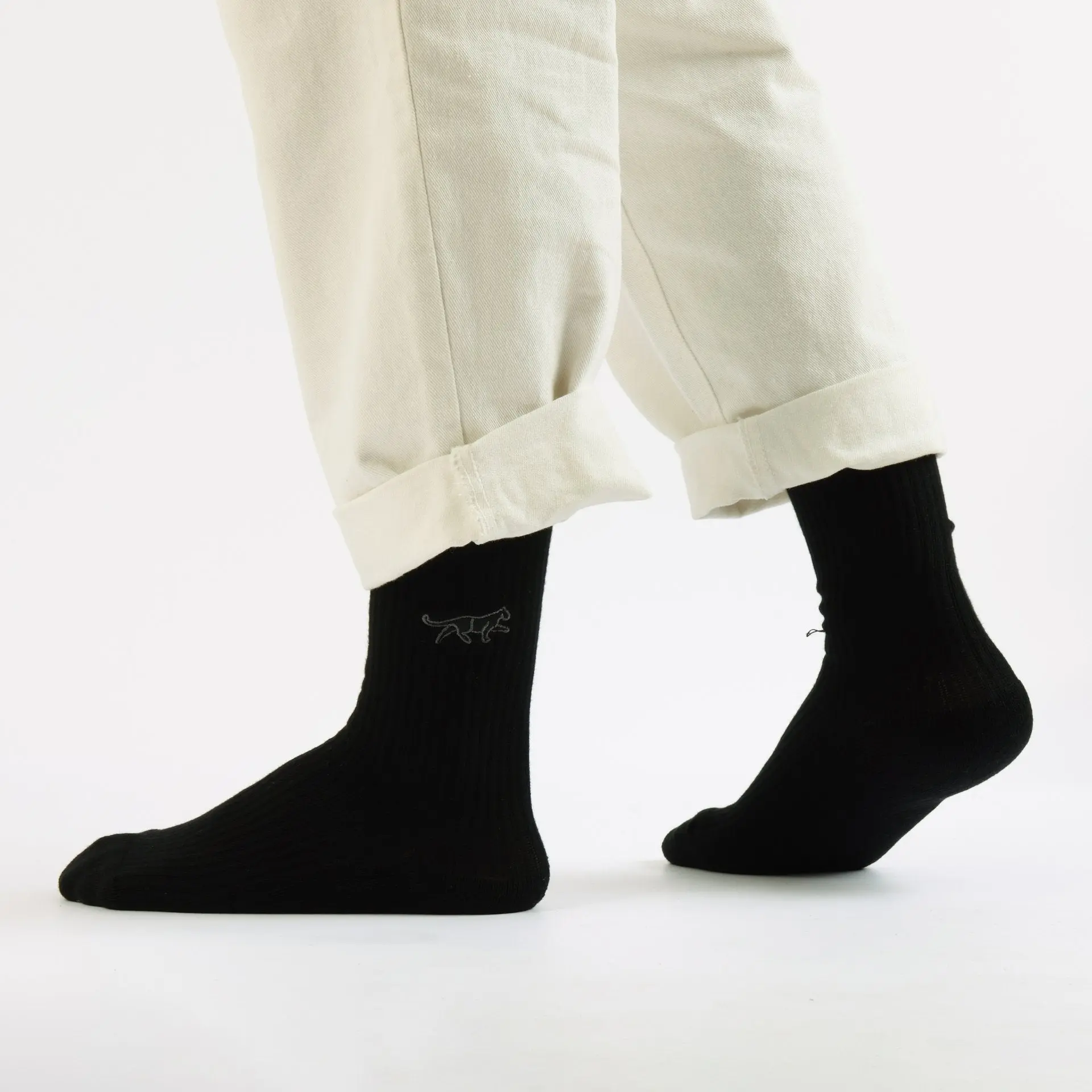 Save the Black Panthers Ribbed Bamboo Socks - Image 2
