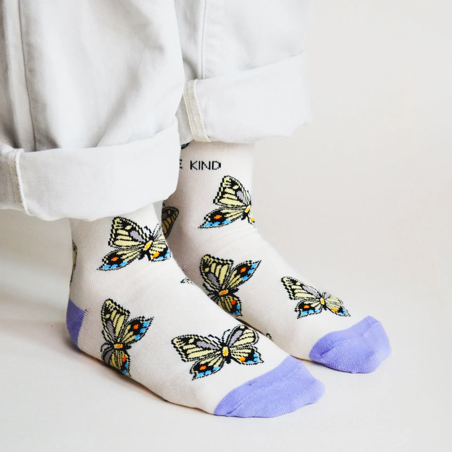 Save the Butterflies Bamboo Socks - Image 4