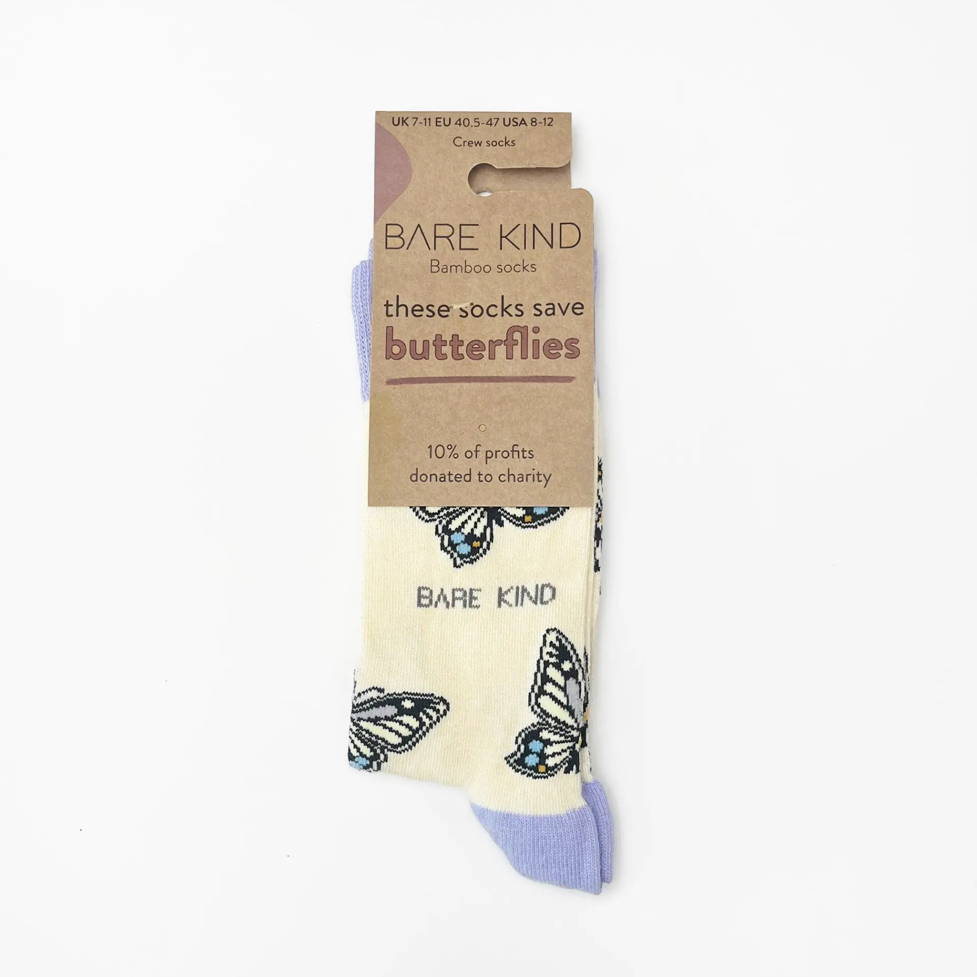 Save the Butterflies Bamboo Socks - Image 6
