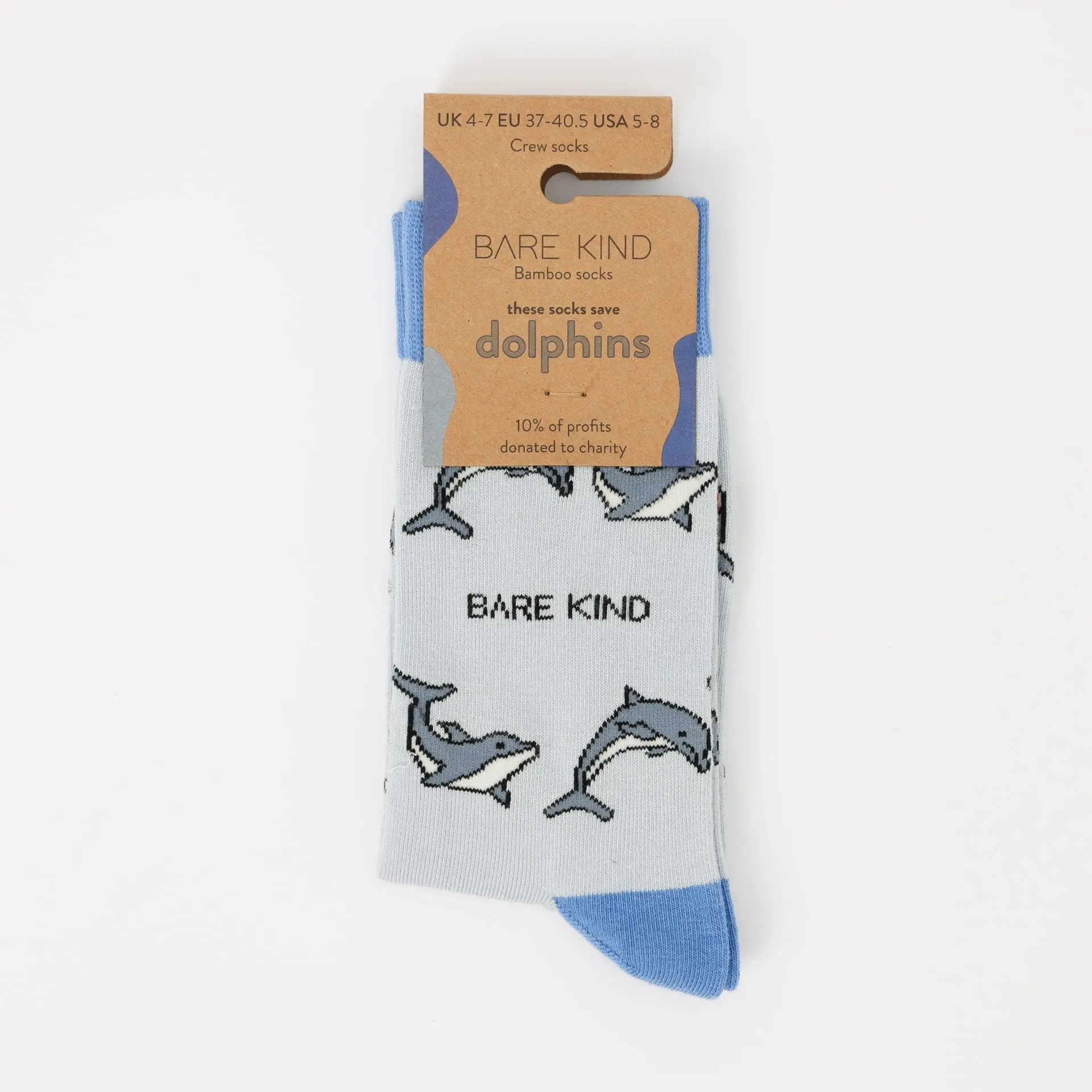 Save the Dolphin Bamboo Socks - Image 4