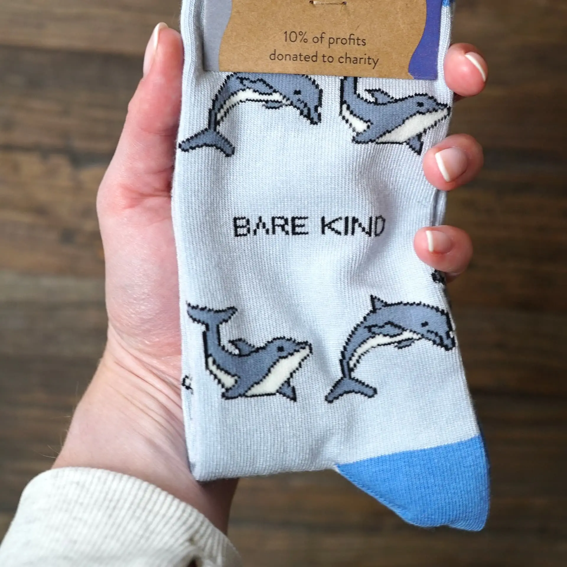 Save the Dolphin Bamboo Socks - Image 5