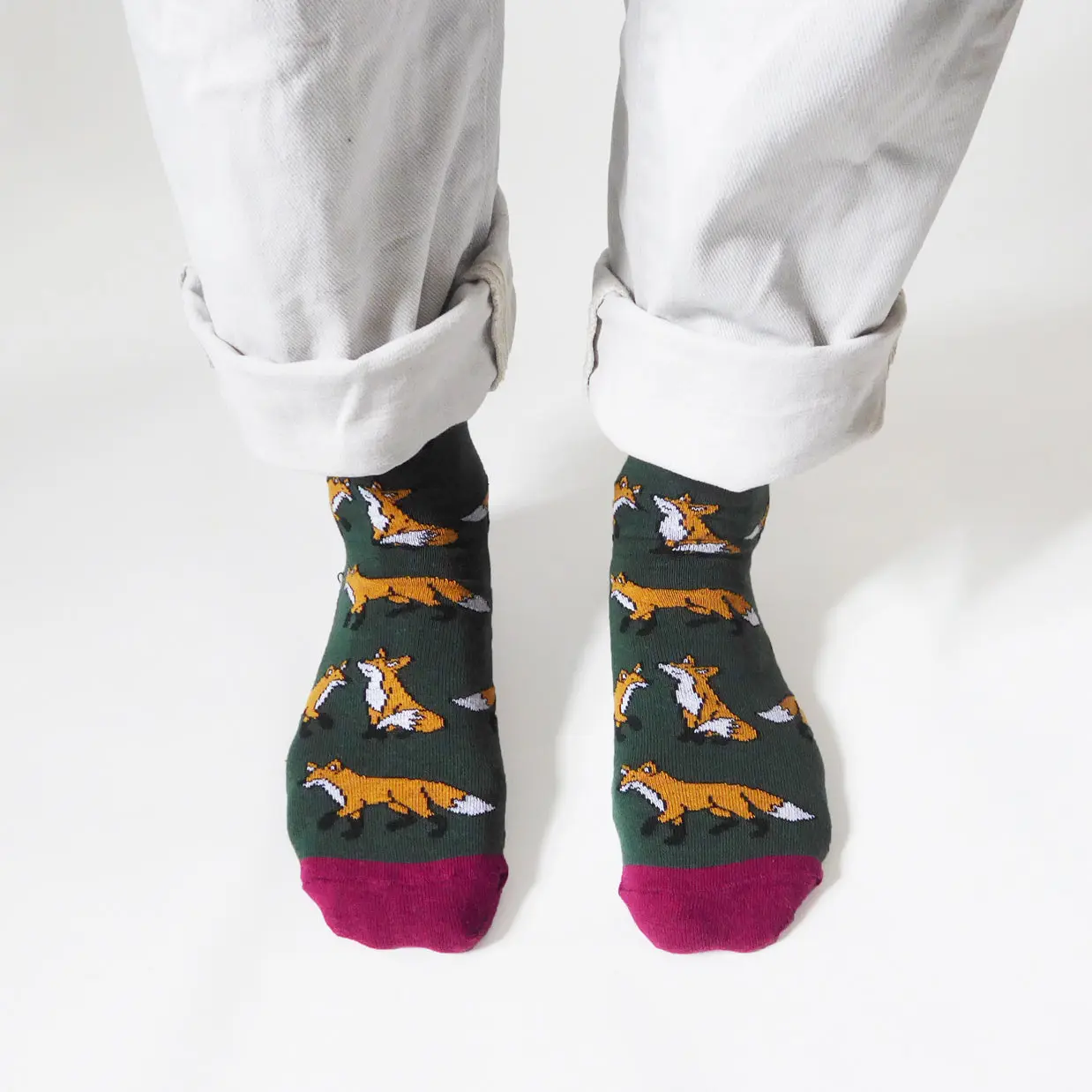 Save the Foxes Bamboo Socks - Image 2