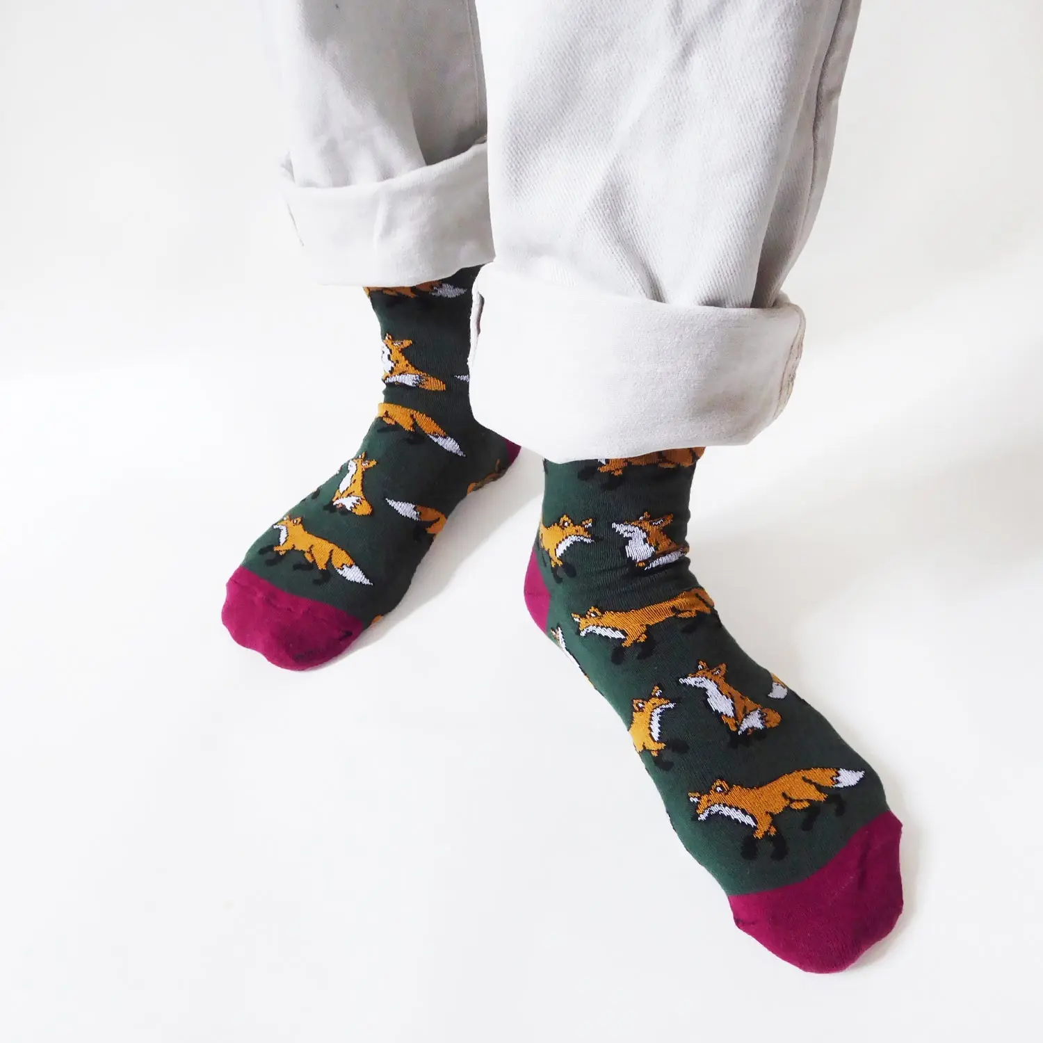 Save the Foxes Bamboo Socks - Image 4