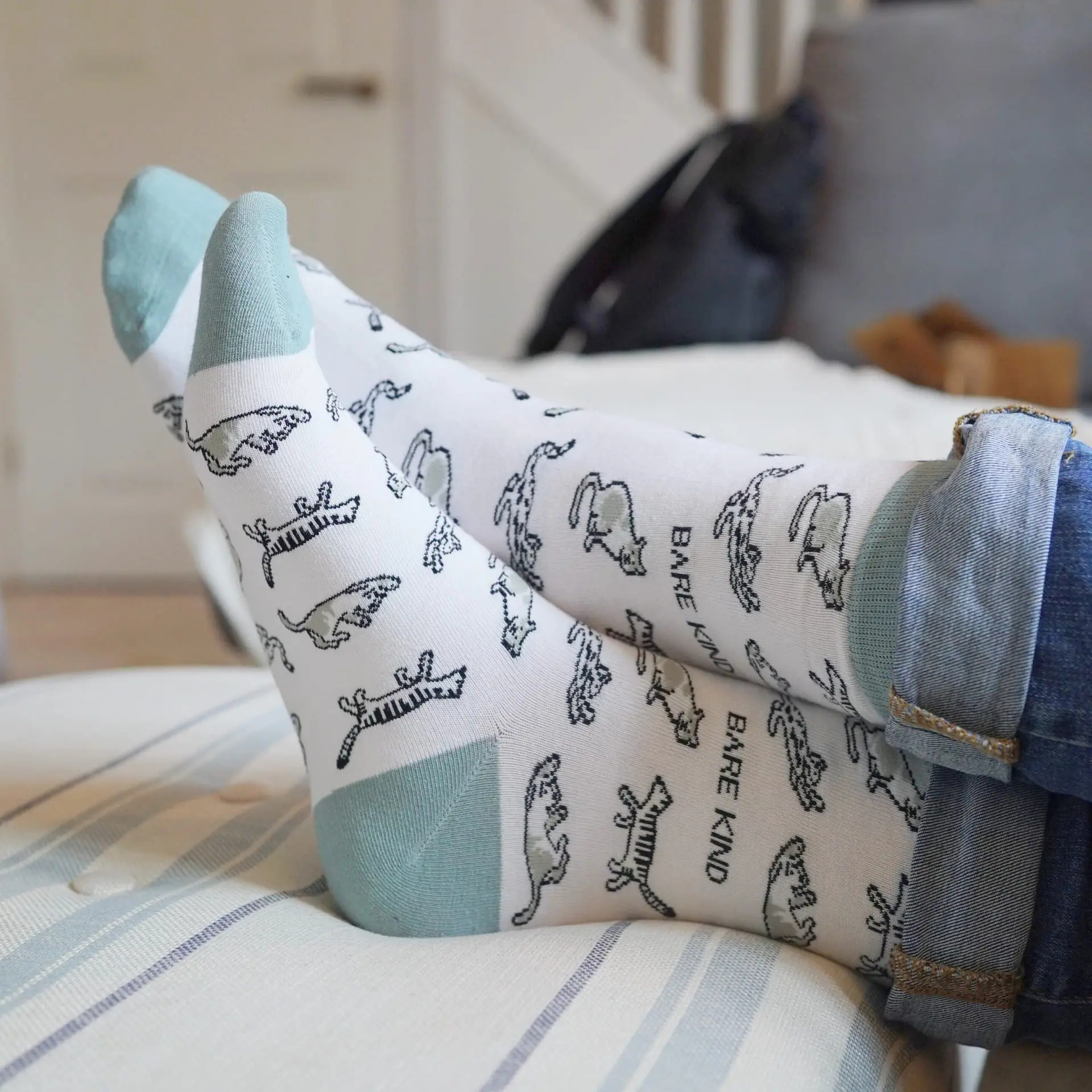 Save the Green Cat Bamboo Socks - Image 2