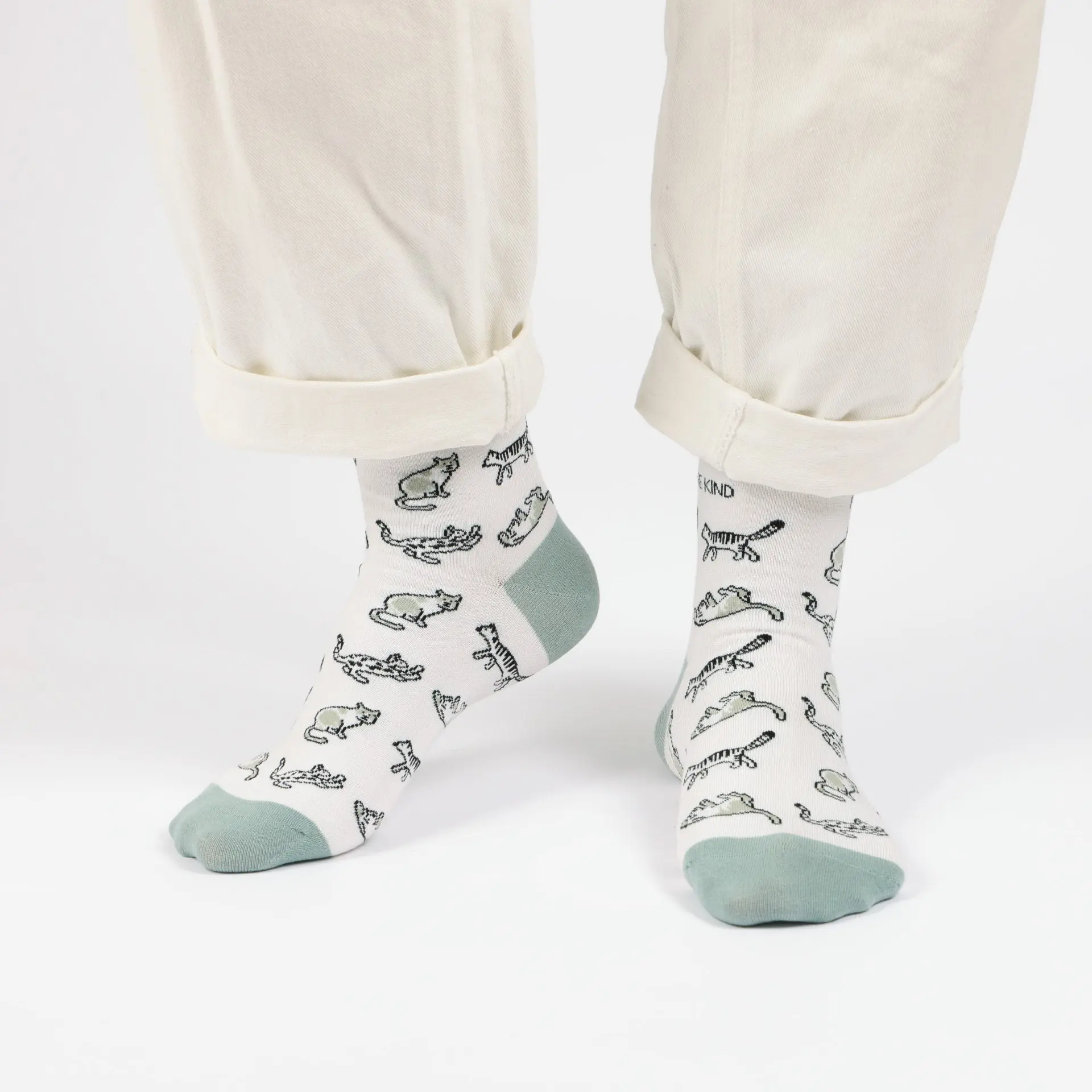 Save the Green Cat Bamboo Socks - Image 3