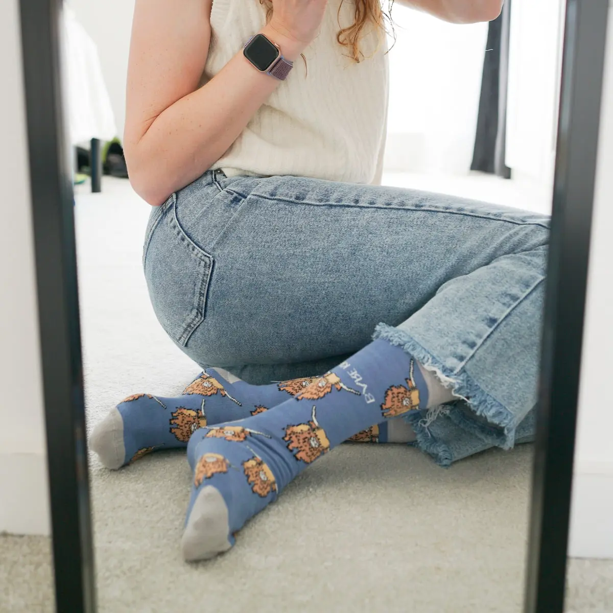 Save the Highland Cow Bamboo Socks - Image 5