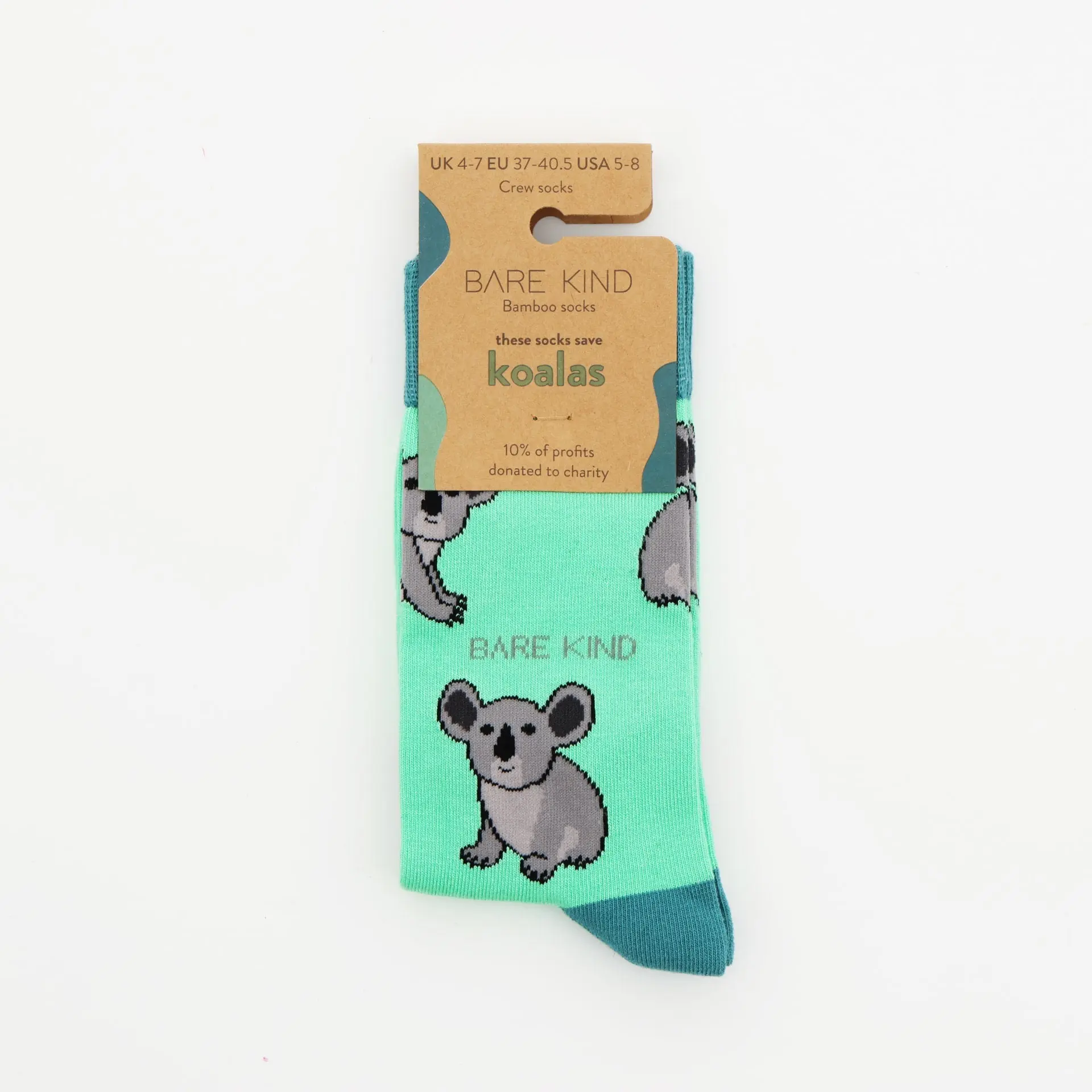 Save the Koalas Bamboo Socks - Image 4