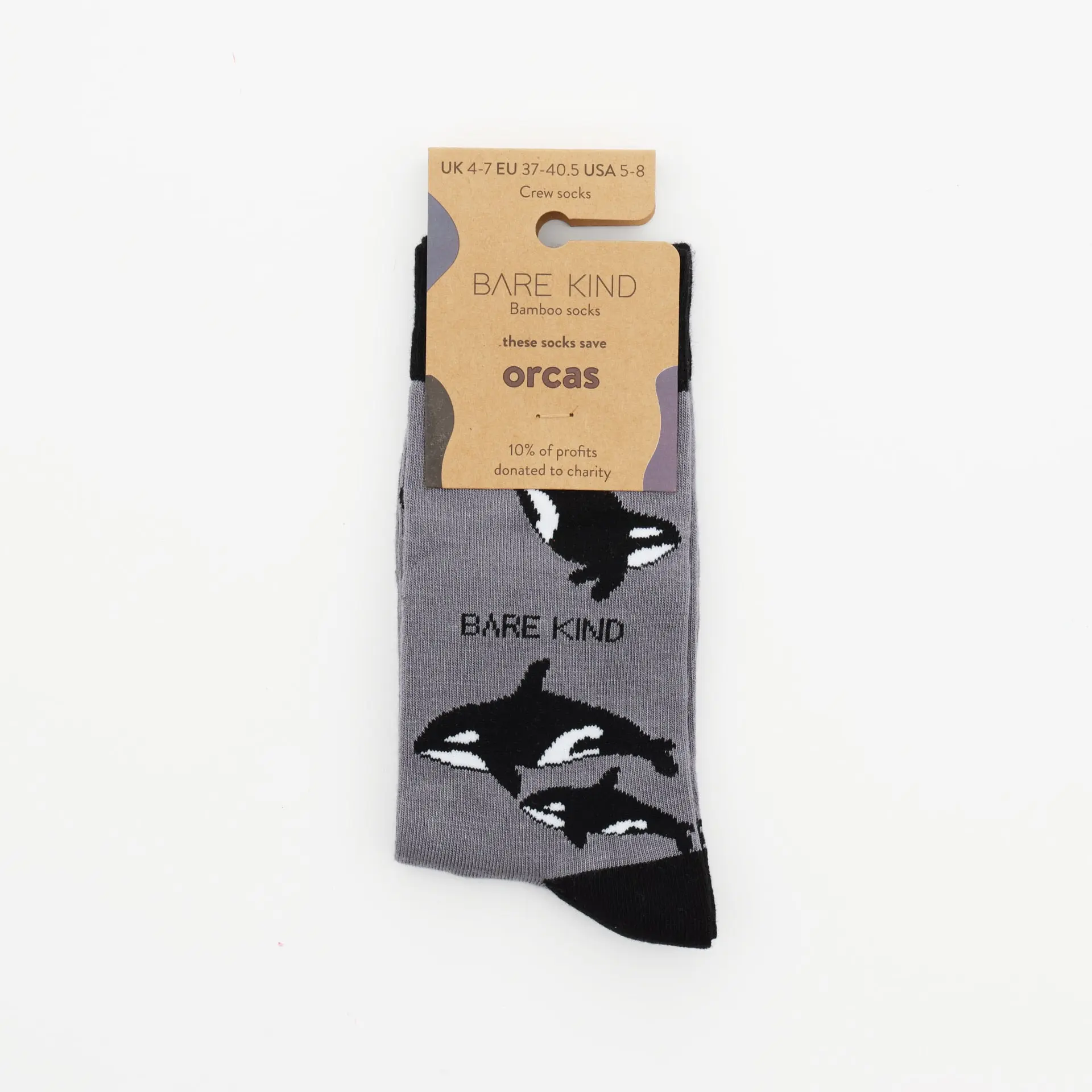 Save the Orcas Bamboo Socks - Image 6