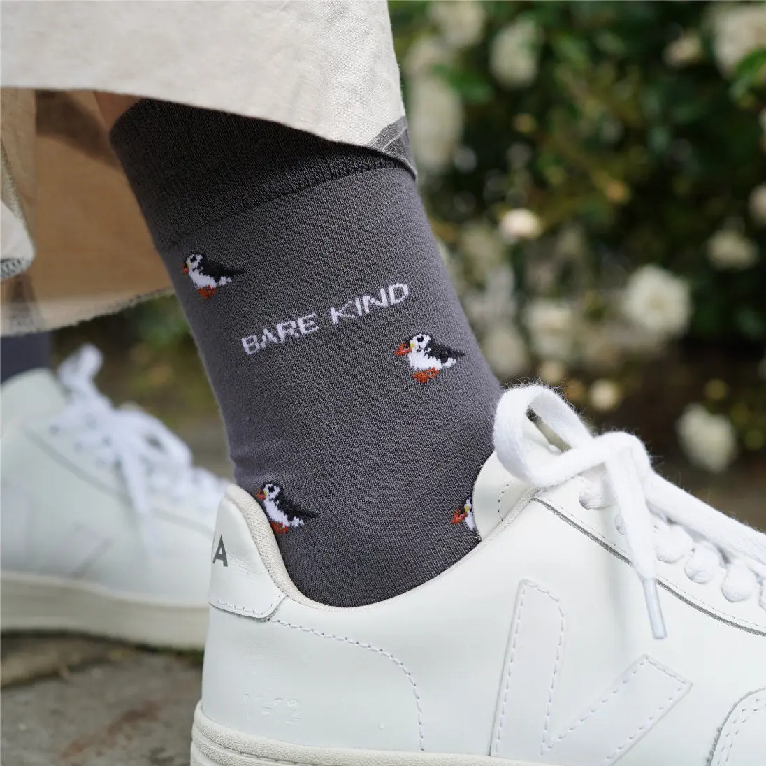 Save the Puffin Small Motif Bamboo Socks - Image 8