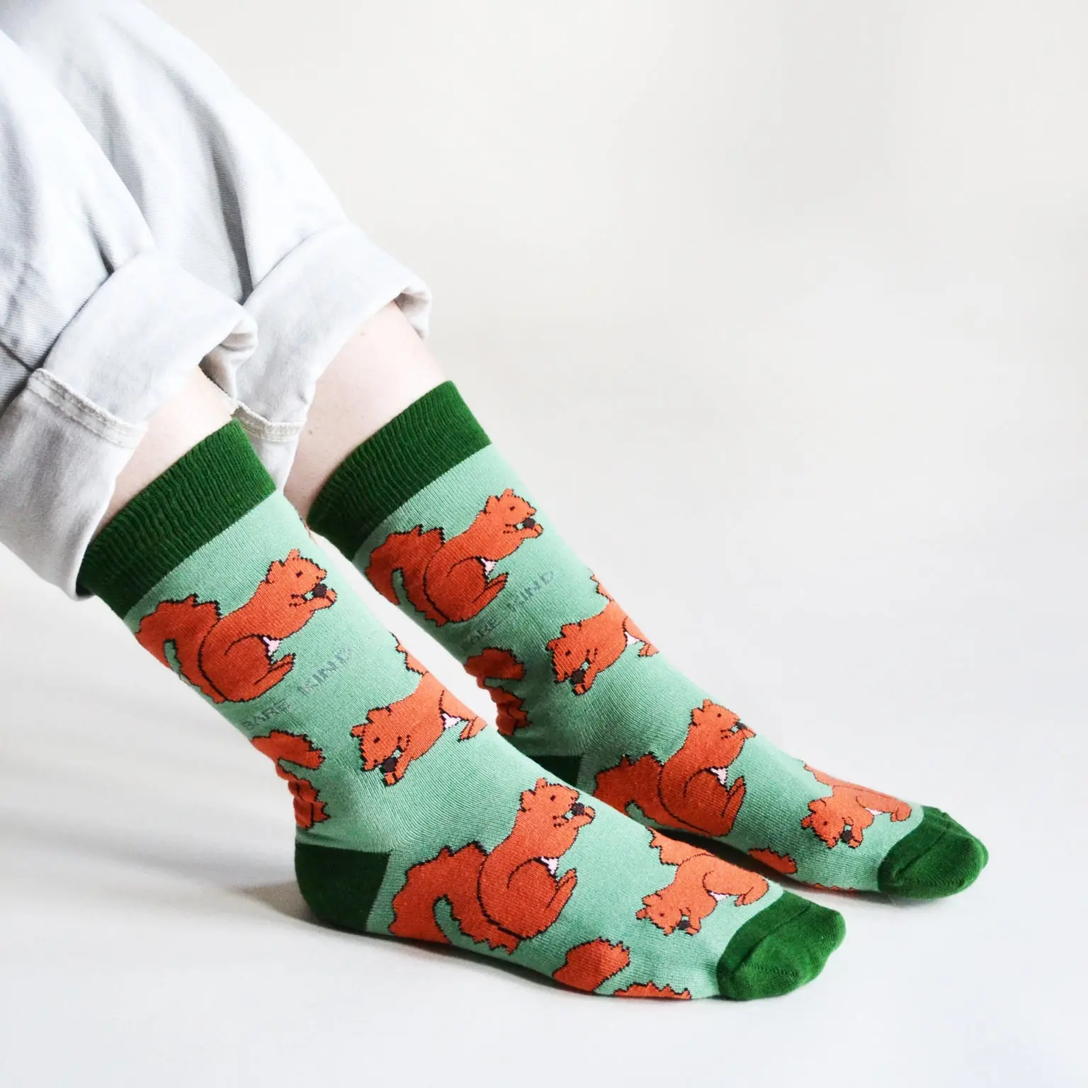 Save the Red Squirrels Bamboo Socks - Image 4