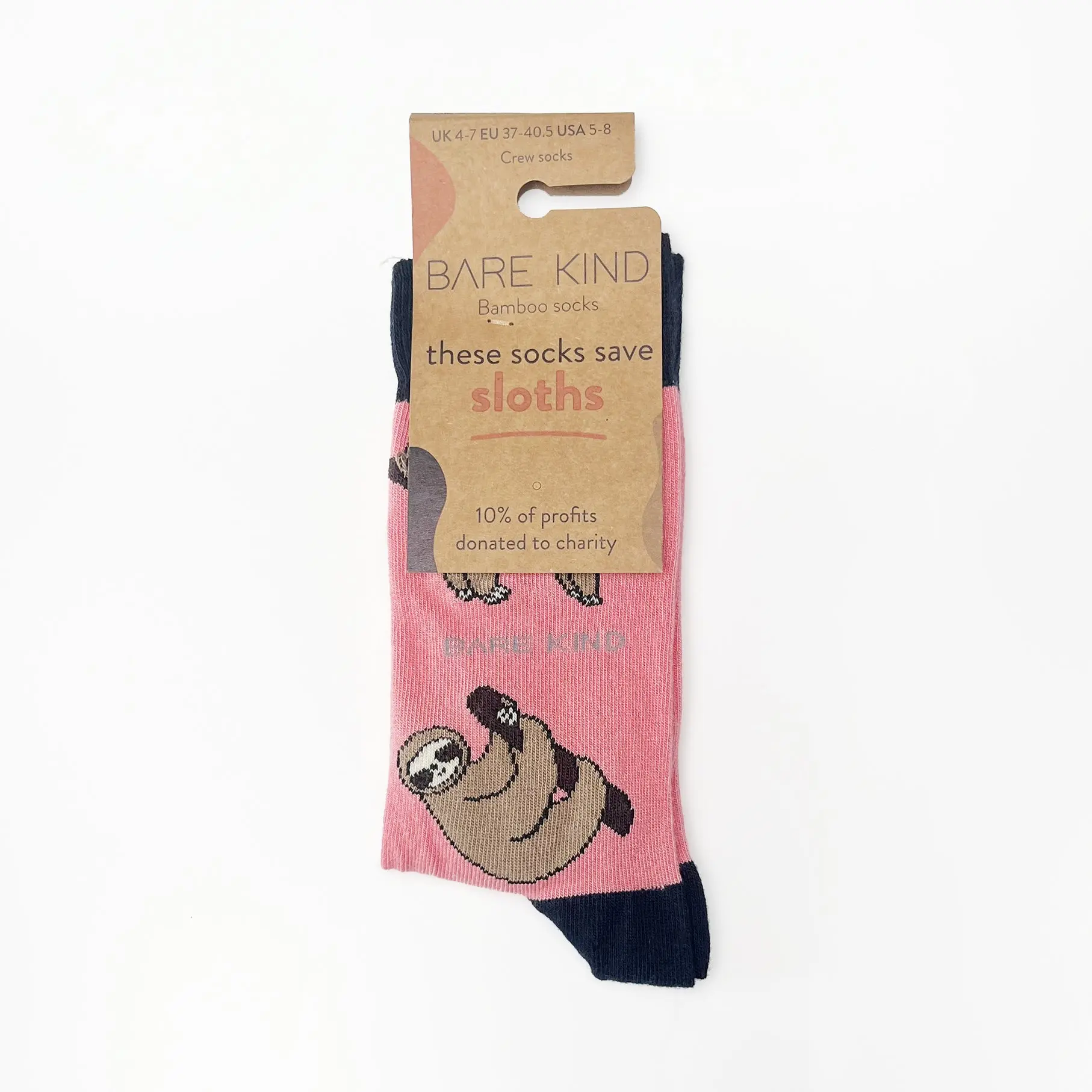 Save the Sloths Bamboo Socks - Image 5
