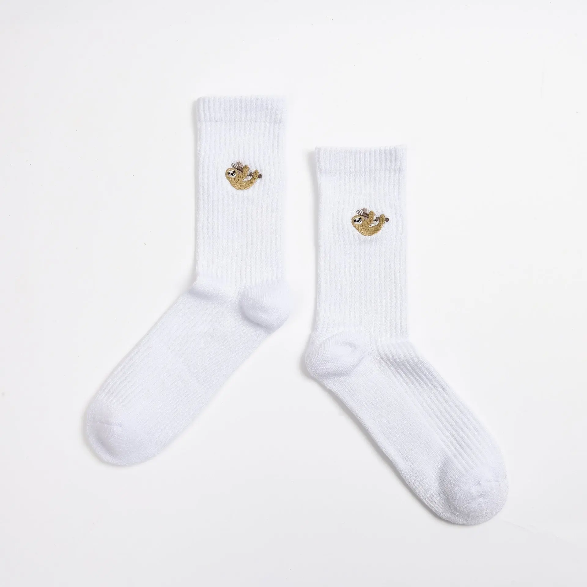 Save the Sloths Ribbed Bamboo Socks - Image 4