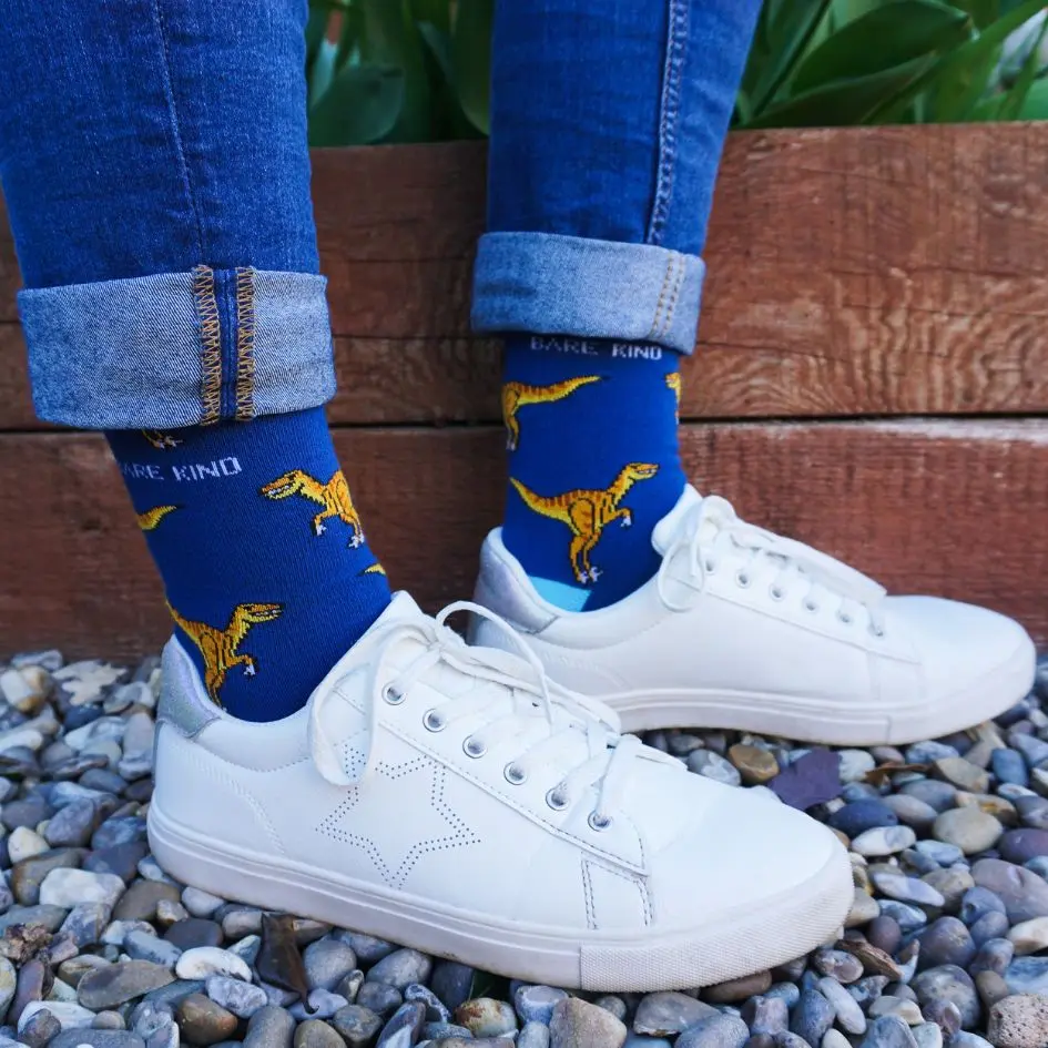 Save the Velociraptors Bamboo Socks - Image 4