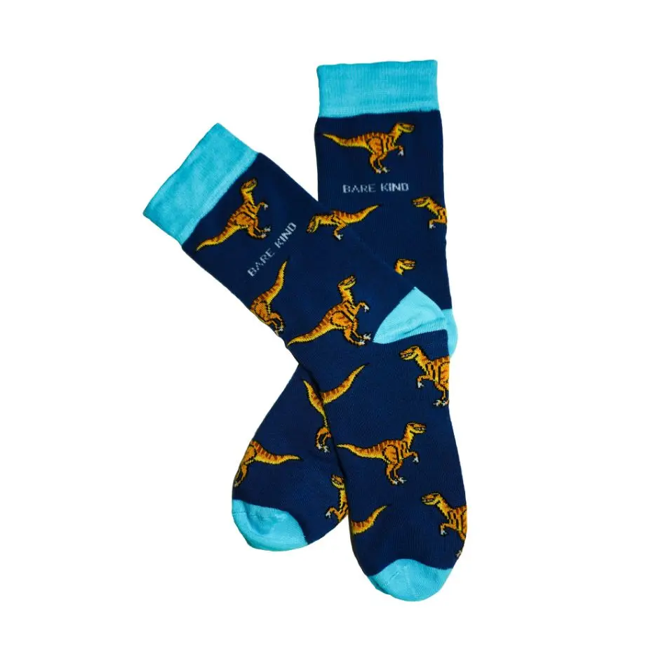 Save the Velociraptors Bamboo Socks - Image 5