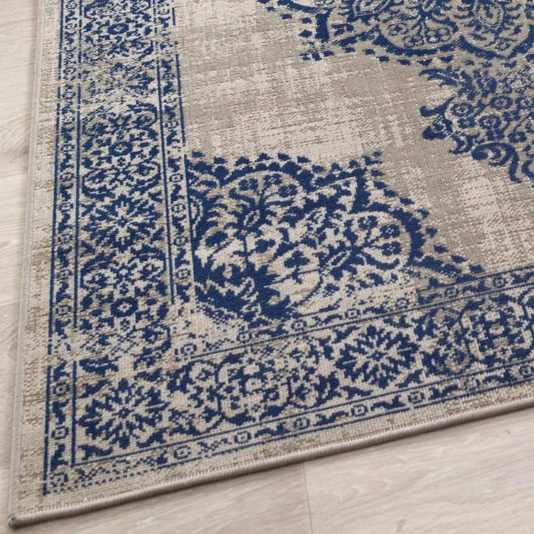 Saville Grey/Blue Vintage Rug - Image 2