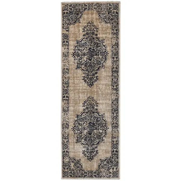 Saville Grey/Blue Vintage Rug - Image 5