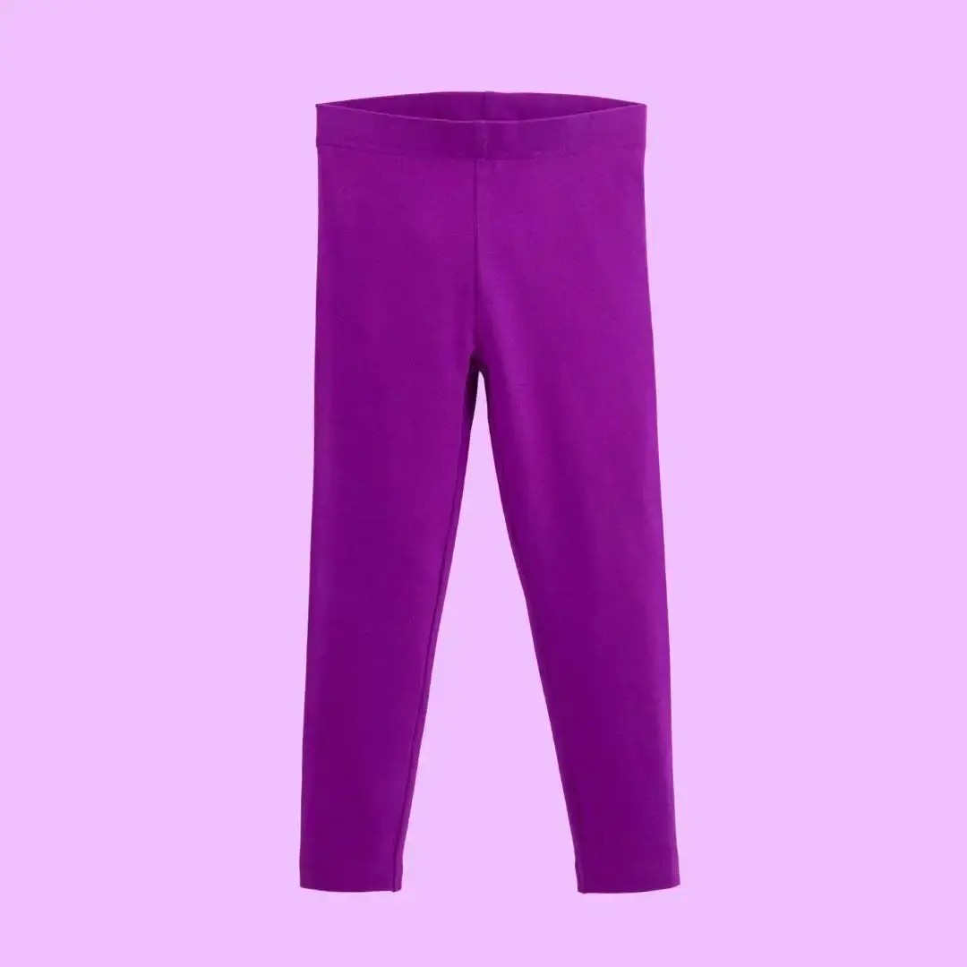 Perfectly Purple Kids Organic Leggings