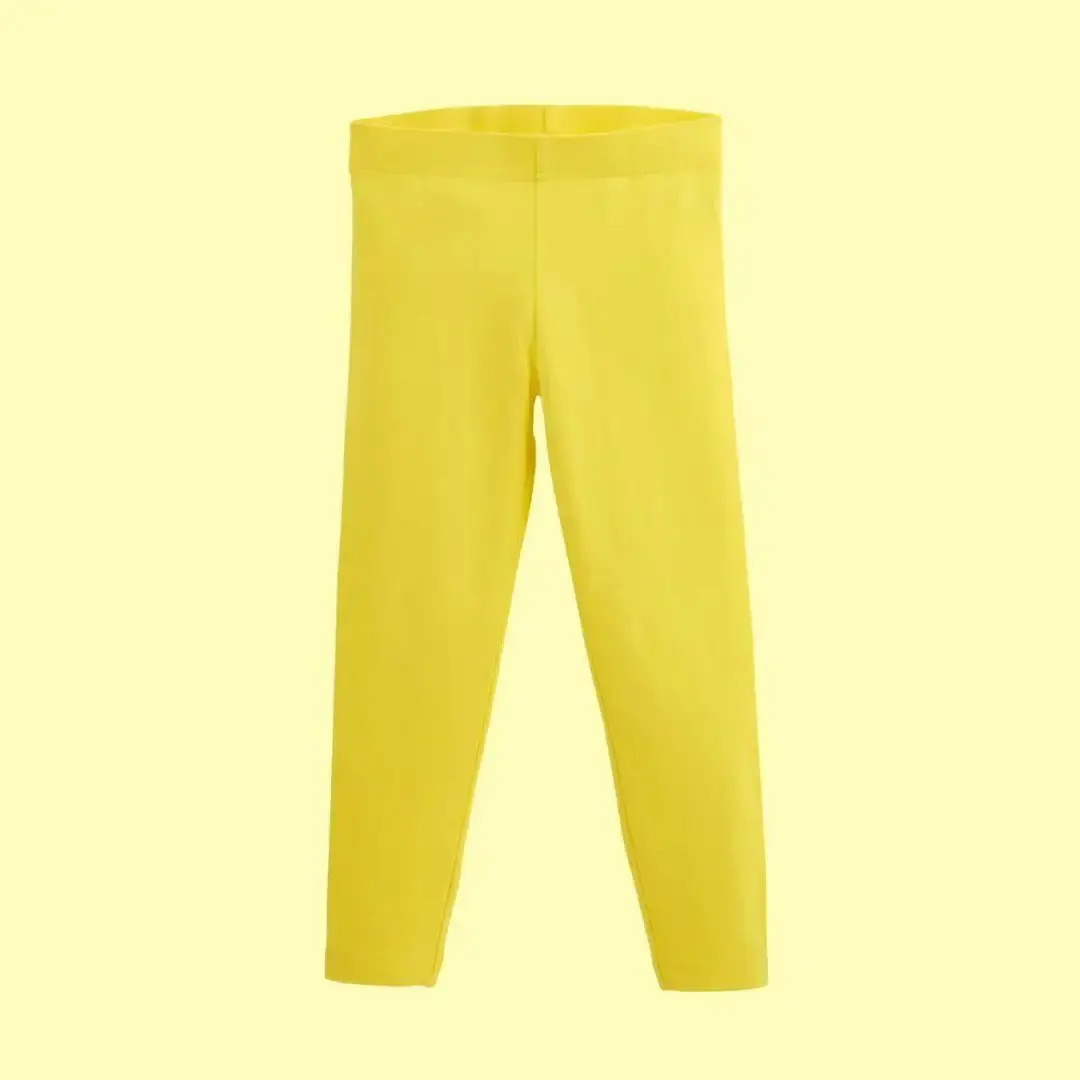 Sunshine Yellow Kids Organic Leggings