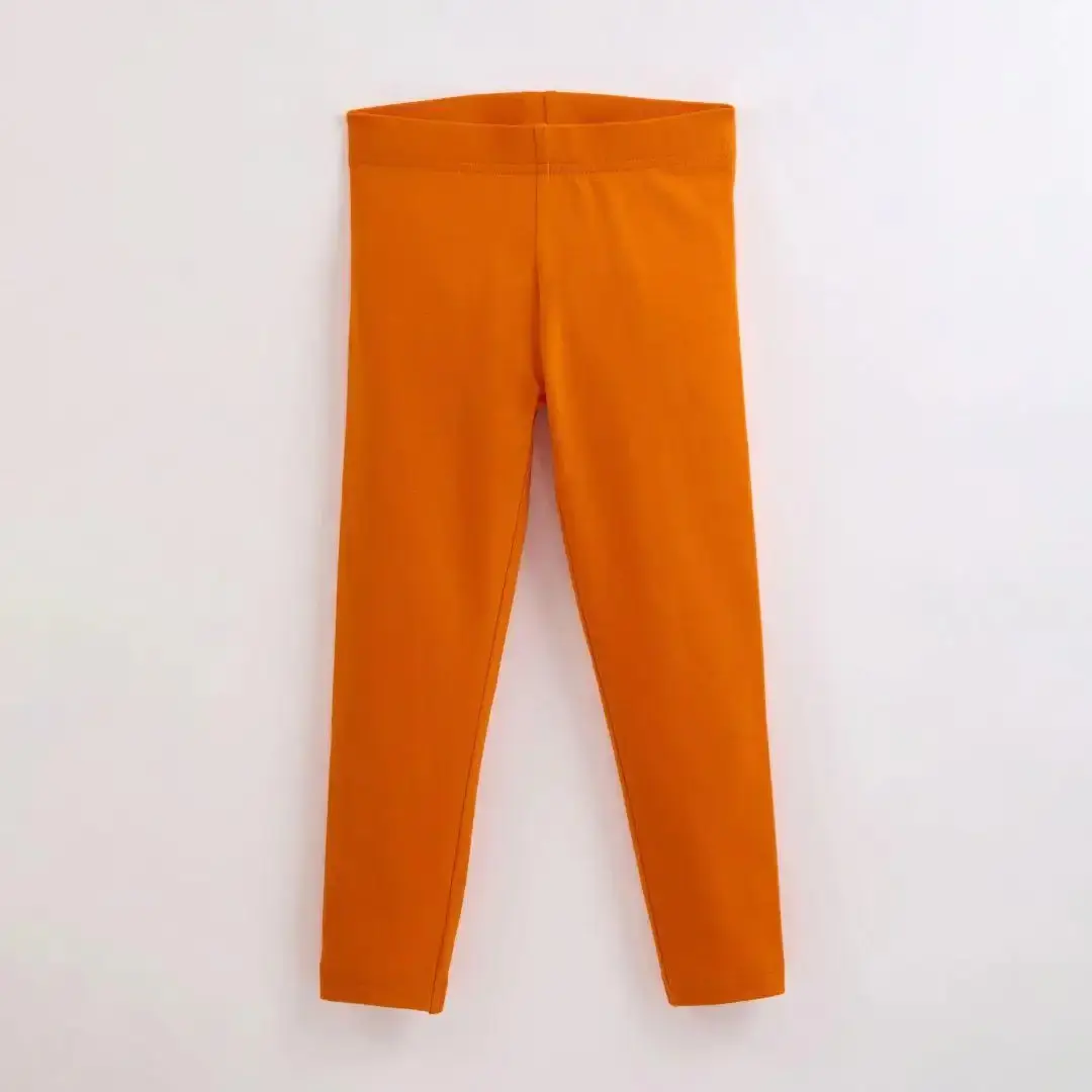 Tangelo Orange Kids Organic Leggings - Image 2
