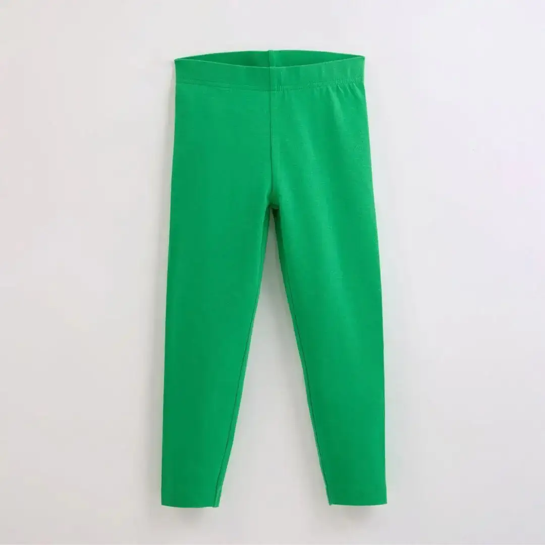 Tropical Green Kids Organic Leggings - Image 2