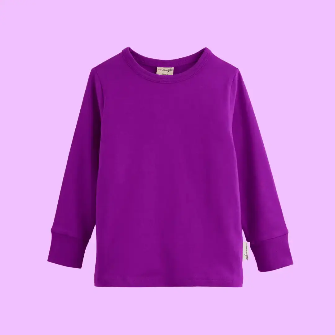 Perfectly Purple Kids Organic Long Sleeve Top
