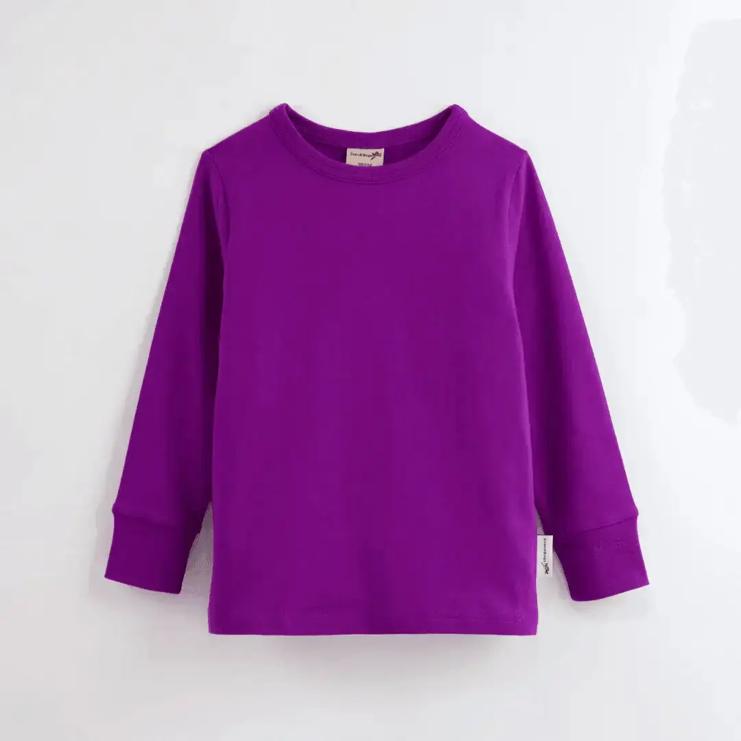 Perfectly Purple Kids Organic Long Sleeve Top - Image 2