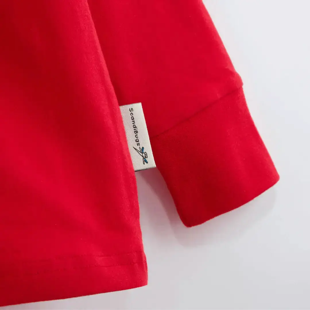 Roaring Red Kids Organic Long Sleeve Top - Image 3