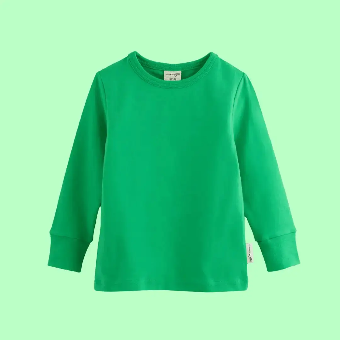 Tropical Green Kids Organic Long Sleeve Top