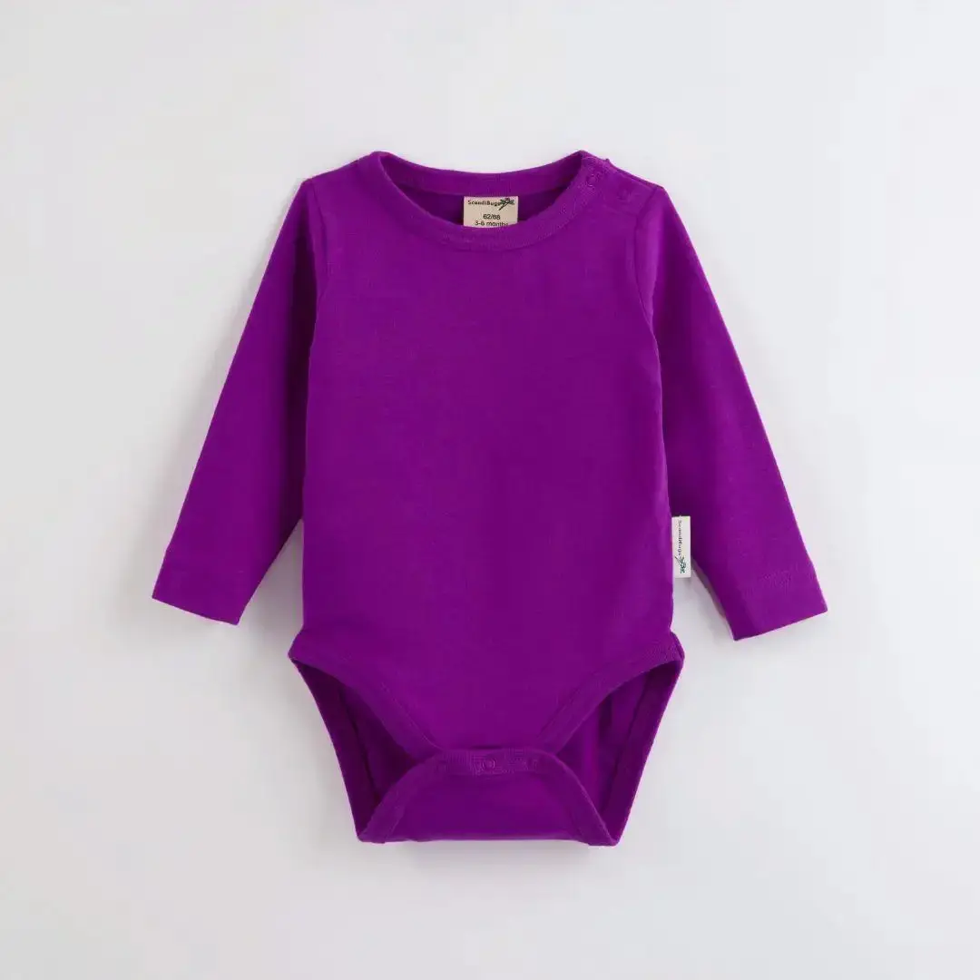 Perfectly Purple Kids Organic Long Sleeve Vest - Image 3