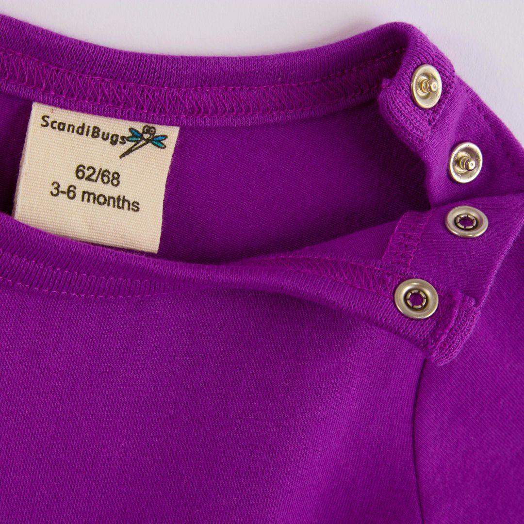 Perfectly Purple Kids Organic Long Sleeve Vest - Image 4