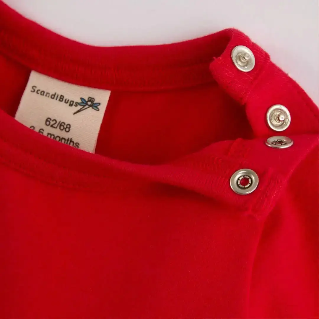 Roaring Red Kids Organic Long Sleeve Vest - Image 4