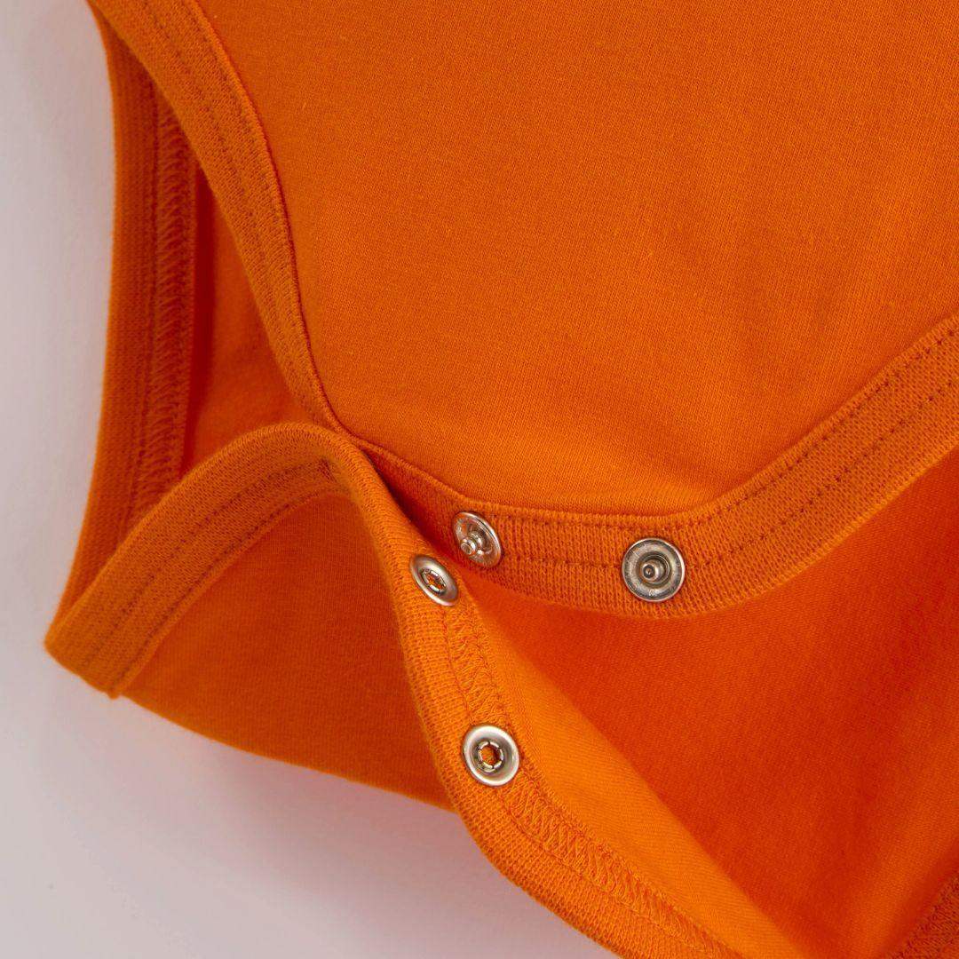 Tangelo Orange Kids Organic Long Sleeve Vest - Image 5