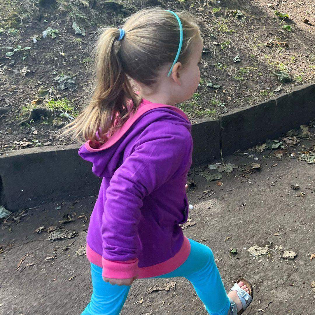 Bubblegum Pink Kids Organic Reversible Hoodie - Image 5