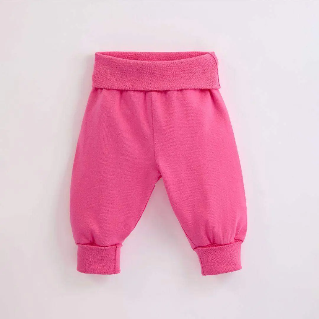 Bubblegum Pink Kids Organic Yoga Pants - Image 2