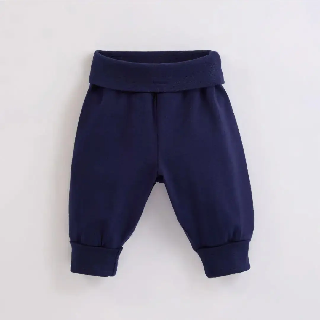 Deep Sea Navy Kids Organic Yoga Pants - Image 2