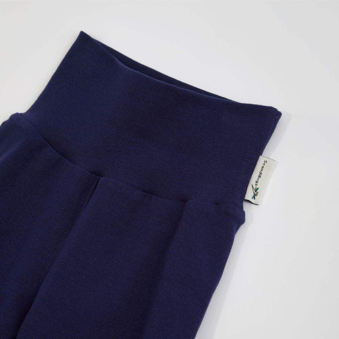Deep Sea Navy Kids Organic Yoga Pants - Image 3